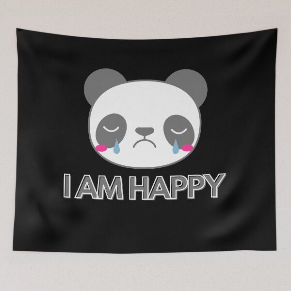 Item preview,  I am Happy. Slightly Wrong designed and sold by Vibing-Right.