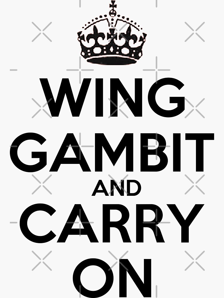 Kings gambit accepted - chess' Sticker