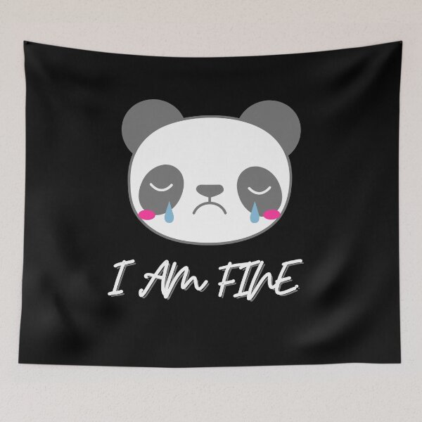 Item preview,  I am Fine. Slightly Wrong designed and sold by Vibing-Right.