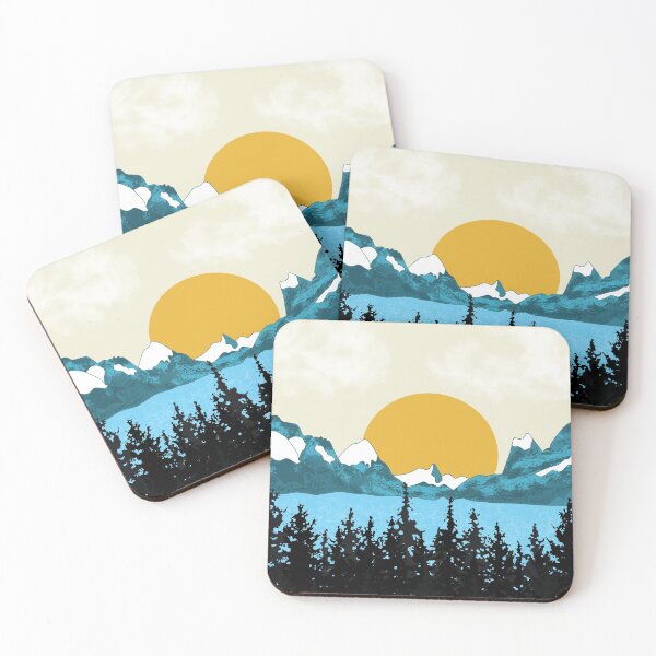 Item preview, Snowy mountain peaks at dawn designed and sold by Catherine  Milchard.