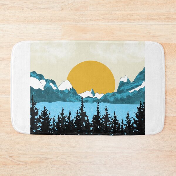 Item preview, Snowy mountain peaks at dawn designed and sold by Catherine  Milchard.