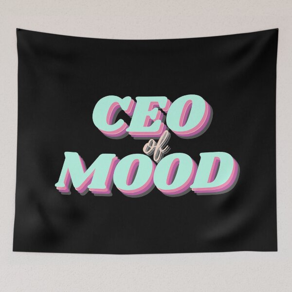 Item preview, CEO of Mood Tapestry teal designed and sold by arianne121.