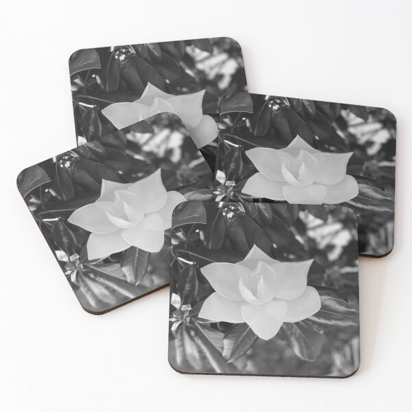 Item preview, Magnolia Flower in Black and White designed and sold by WildeandCo.