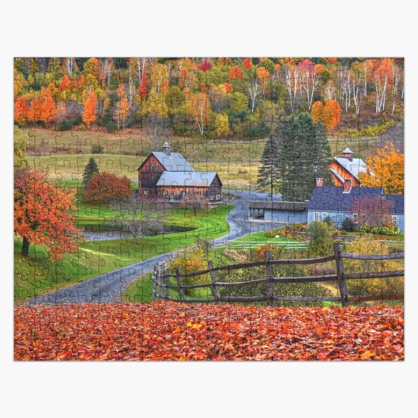 Artikel-Vorschau von Schläfriger Höhlen-Bauernhof Woodstock Vermont VT Autumn, designt und verkauft von WayneOxfordPh.