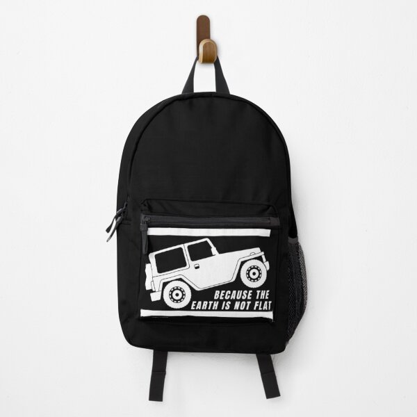 Because the Earth is not flat Backpack