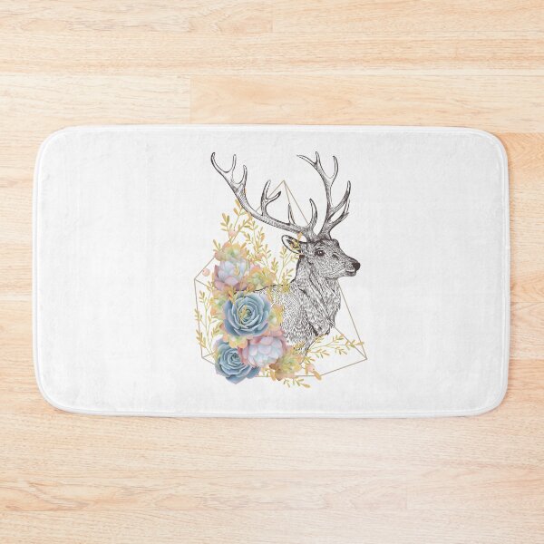 Item preview, Floral Deer Hunting Boho Flower Hunter Moose Stag Antler Gift designed and sold by Style4You24.
