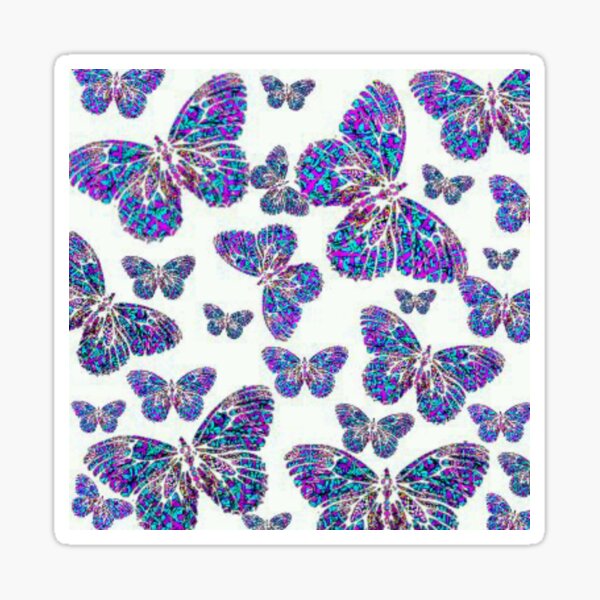 Mandala Butterfly Collage Sticker