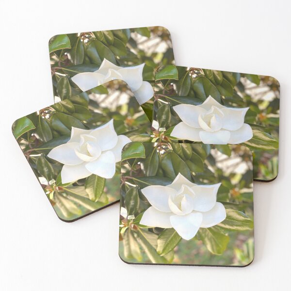 Item preview, Magnolia Flower close up with warm tones designed and sold by WildeandCo.