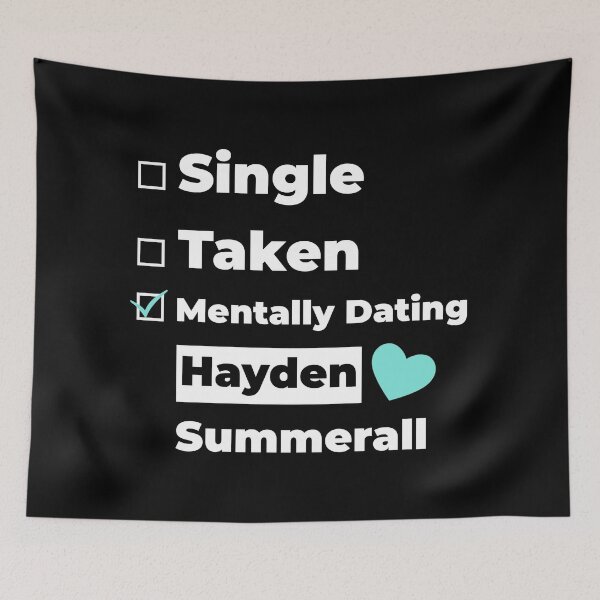 Item preview, Mentally Dating Hayden Summerall new trending cute heart check box pattern design 2020 merch designed and sold by TeenLake.