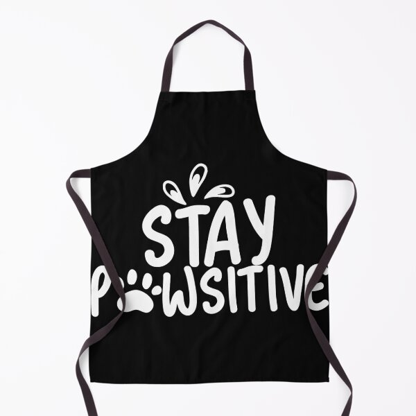 Item preview, funny stay positive pawsitive with dog paw white version designed and sold by ID01.