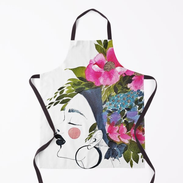 Item preview, Flowerhead Lady Watercolor Illustration designed and sold by epeyotte.