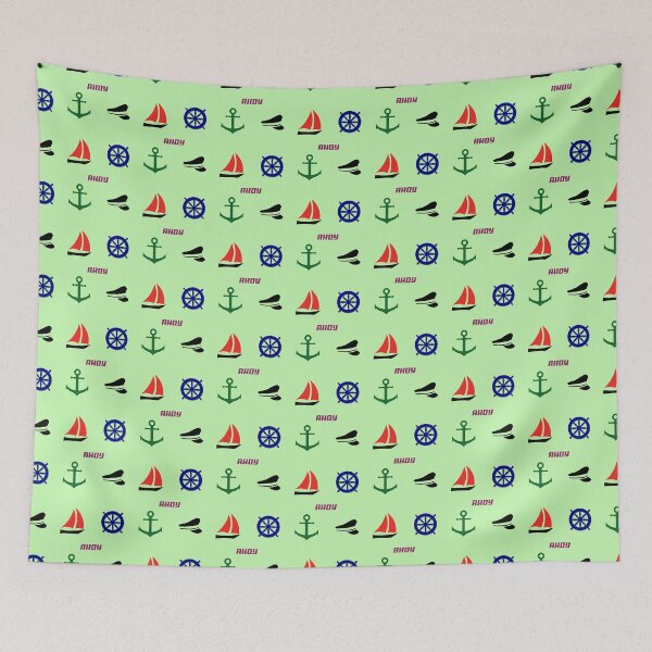 Item preview, Sailing themed pattern designed and sold by LeftFieldFunny.