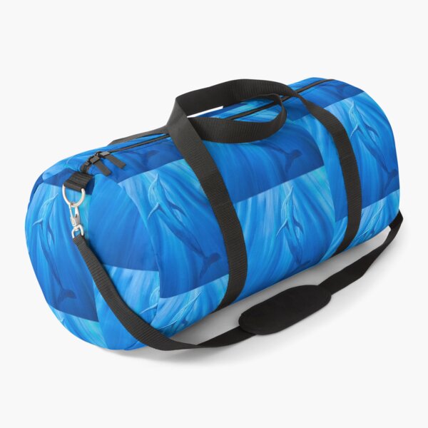 Dolphin in blue Duffle Bag