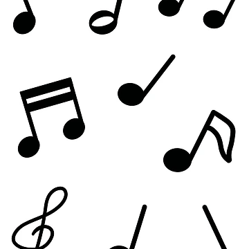 Artwork thumbnail, Music Notes Pattern by BusyMonkeys