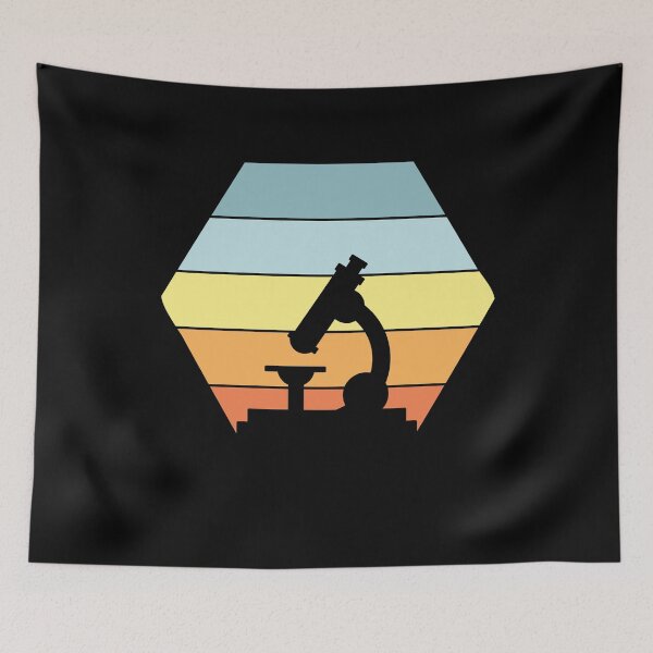 Item preview, SANDY BEACH COLORS RETRO SUNSET MICROSCOPE SCIENCE designed and sold by Hippiesole.