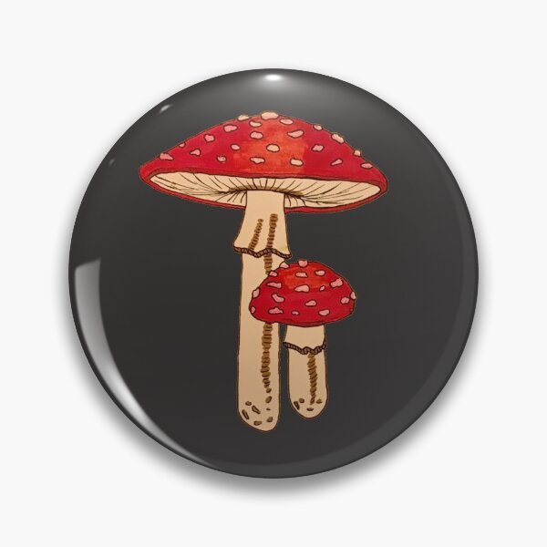 Item preview, Fly Agaric Pin designed and sold by lizzardkweenart.