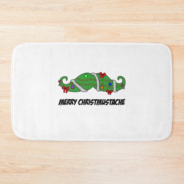 Item preview, Merry Christmustache Christmas Mustache Pun designed and sold by jaycartoonist.
