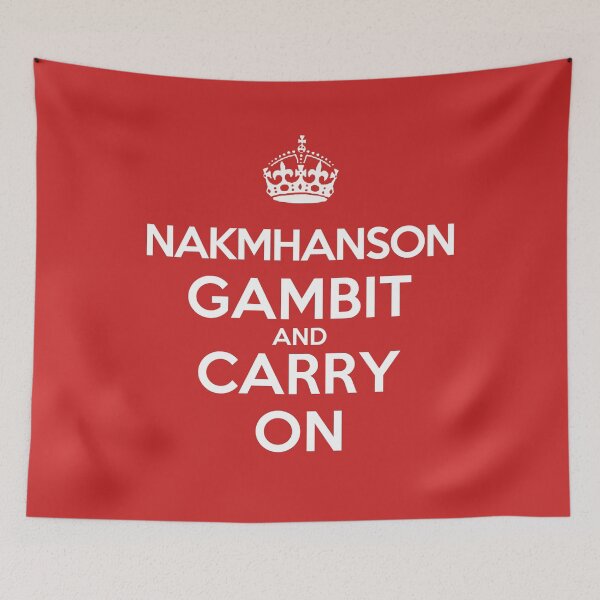 Item preview, Nakmhanson Gambit and Carry On - Chess opening T-Shirt designed and sold by edygun.