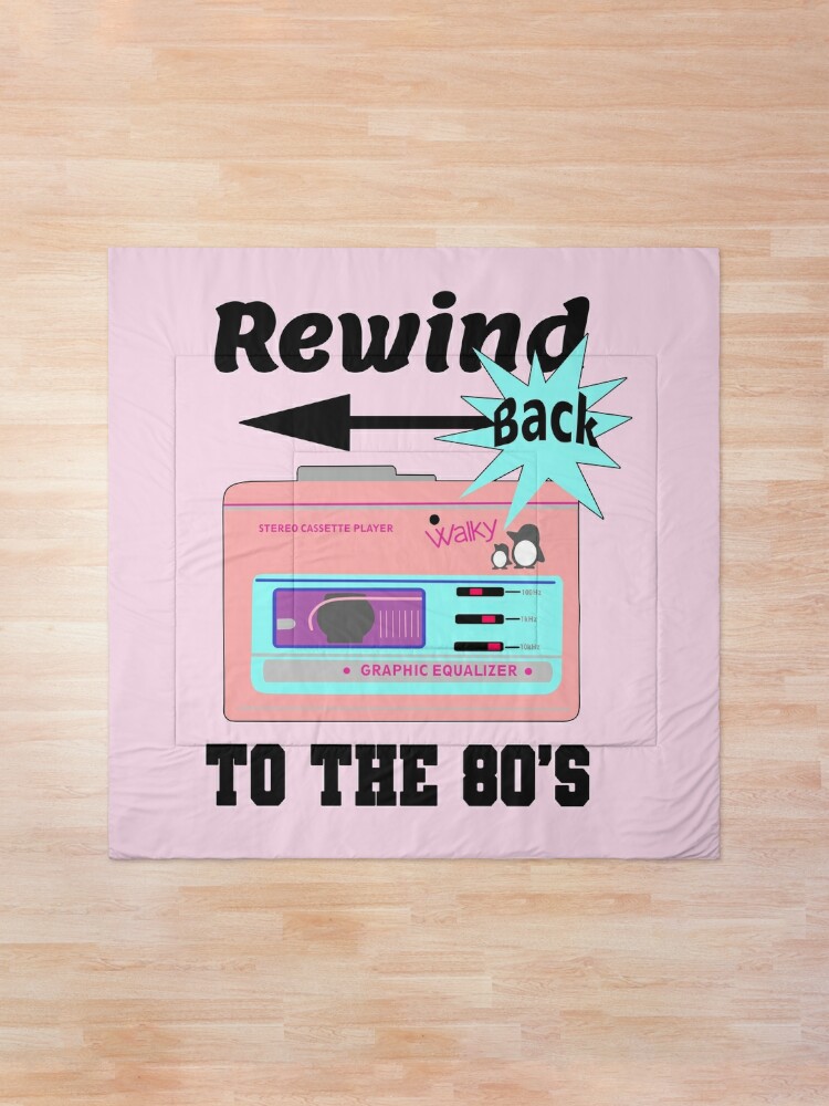 Alternate view of Back to the 80's Pink Walkman Comforter