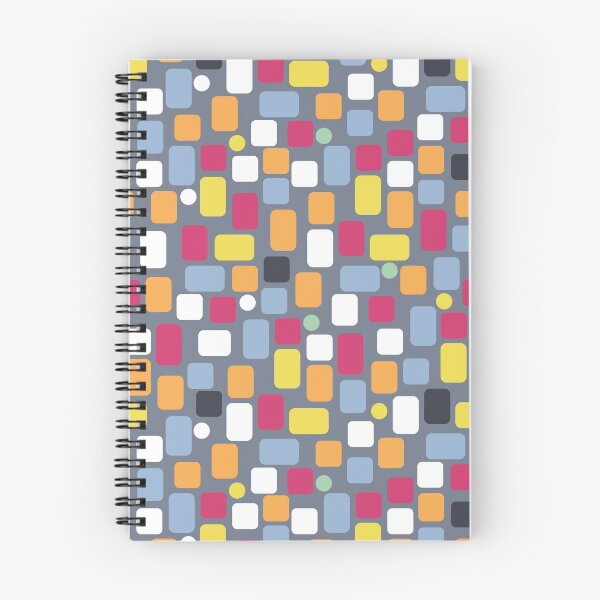 Item preview, Scattered pattern from multicolored rectangles on gray designed and sold by colorofmagic.