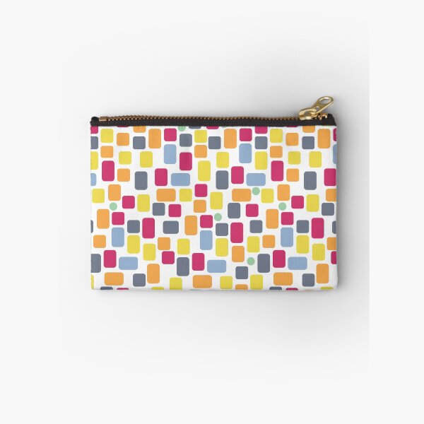 Item preview, Scattered pattern of colorful rectangles on white - seamless pattern designed and sold by colorofmagic.
