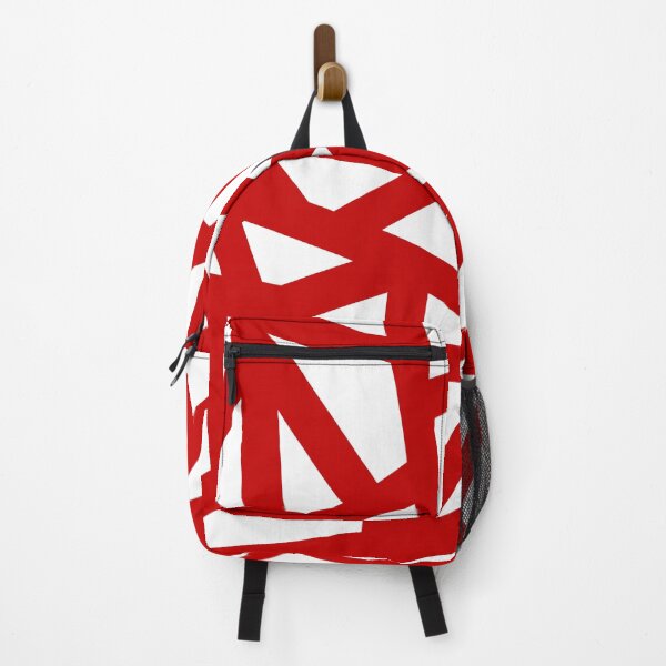 Item preview, Cherry Red Thick Mosaic Lines On White designed and sold by rewstudio.