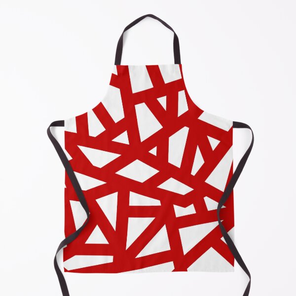 Item preview, Cherry Red Thick Mosaic Lines On White designed and sold by rewstudio.