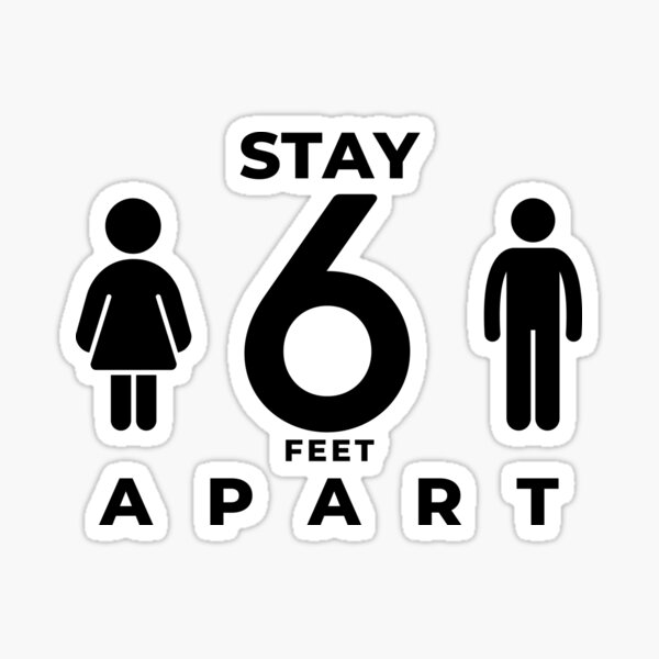 Item preview, 6 ft apart - Stay 6 feet A p a r t designed and sold by MADINKSHOP.