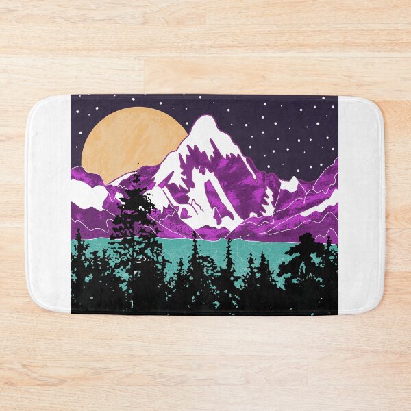Item preview, Snowy Mountain Range At Night designed and sold by Catherine  Milchard.