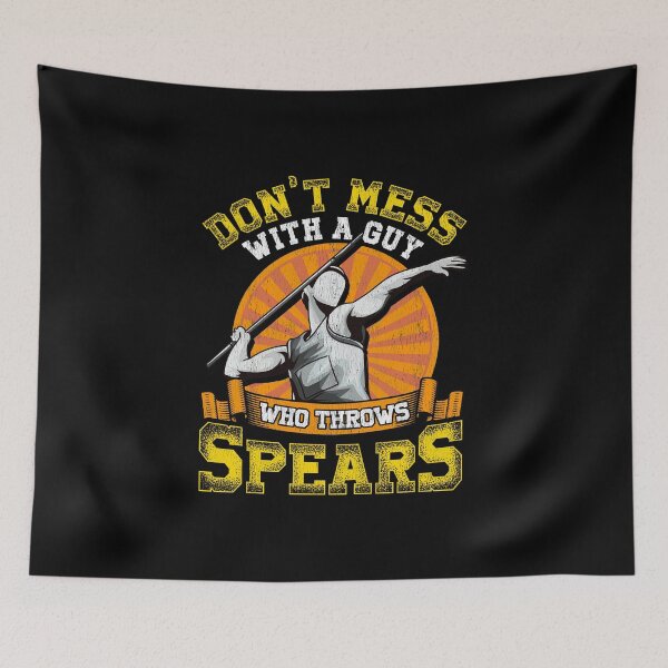 Item preview, Don't Mess With A Guy Who Throws Spears Javelin designed and sold by perfectpresents.