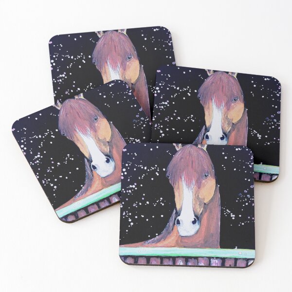Item preview, Horse portrait gouache painting designed and sold by horseaddicted.