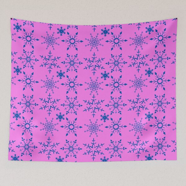 Item preview, Snowflakes Cute Blue Pattern designed and sold by The Sober Art.