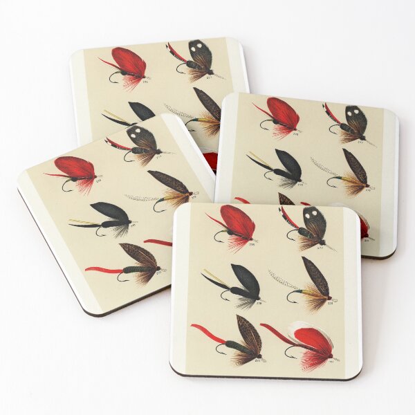 Item preview, Red and Black Flies - Fly Fishing Lure designed and sold by SFTStudio.