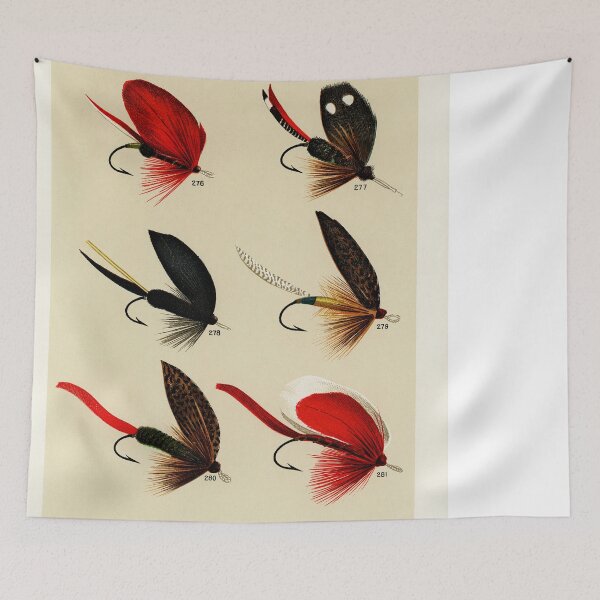Item preview, Red and Black Flies - Fly Fishing Lure designed and sold by SFTStudio.
