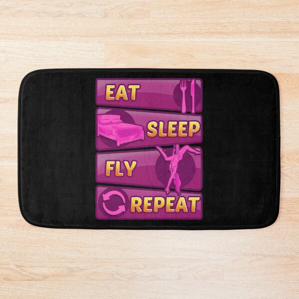 Item preview, Eat Sleep Fly Repeat Aerial Yoga Silks designed and sold by perfectpresents.