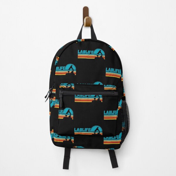 Item preview, RETRO HORIZONTAL STRIPES HALF CIRCLE SUNSET LABLIFE  Microbiology designed and sold by Hippiesole.