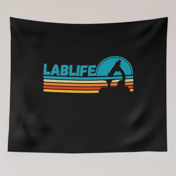 Item preview, RETRO HORIZONTAL STRIPES HALF CIRCLE SUNSET LABLIFE  Microbiology designed and sold by Hippiesole.