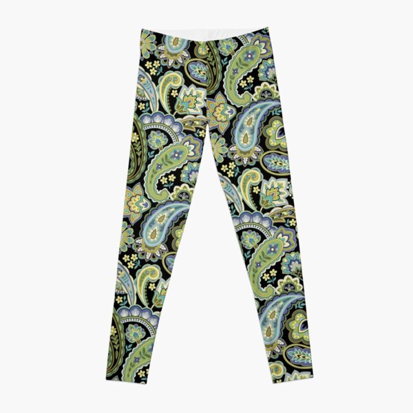 Winter Paisley Leggings for Sale by Barbara Pixton