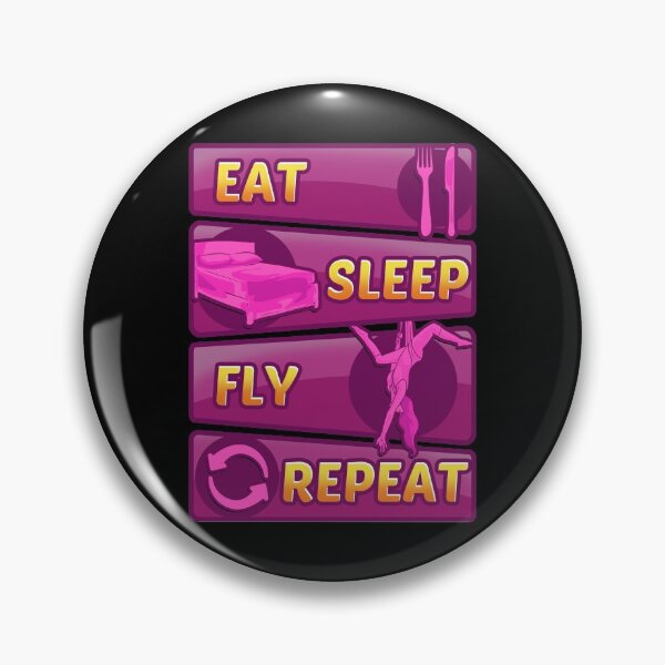 Item preview, Eat Sleep Fly Repeat Aerial Yoga Silks designed and sold by perfectpresents.