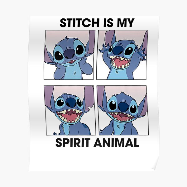 Lilo Stitch Spirit Animal Posters Redbubble
