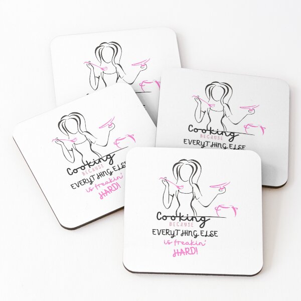 Item preview, Cooking Because Everything Else Is 'Freakin' Hard designed and sold by Nancyanna.