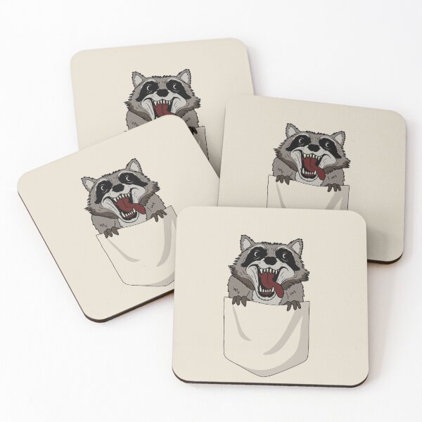 Item preview, Raccoon in pocket designed and sold by ValentinaHramov.