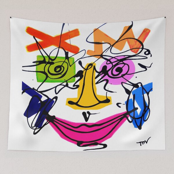 Item preview, TetoTOV | Multi Colored Smiling Face Head designed and sold by tov67.