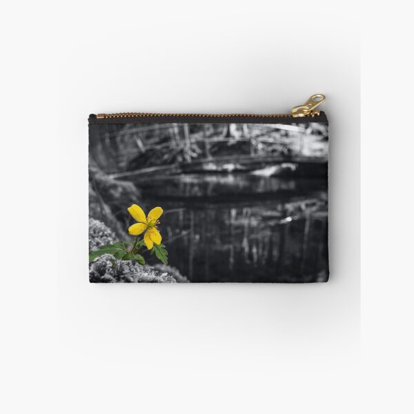 Aperçu de l'œuvre Fleur jaune - reflet du ruisseau créée et vendue par lukaswidmann.