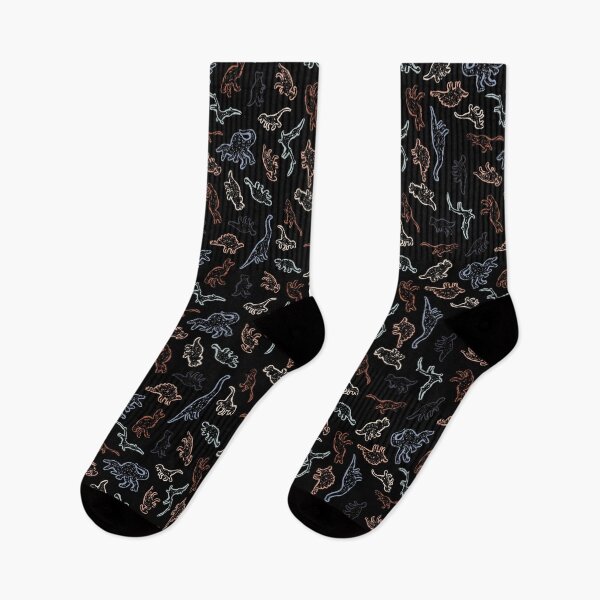 Item preview, Dinosaurs - Color on Black designed and sold by Hodgepodge Bricolage.