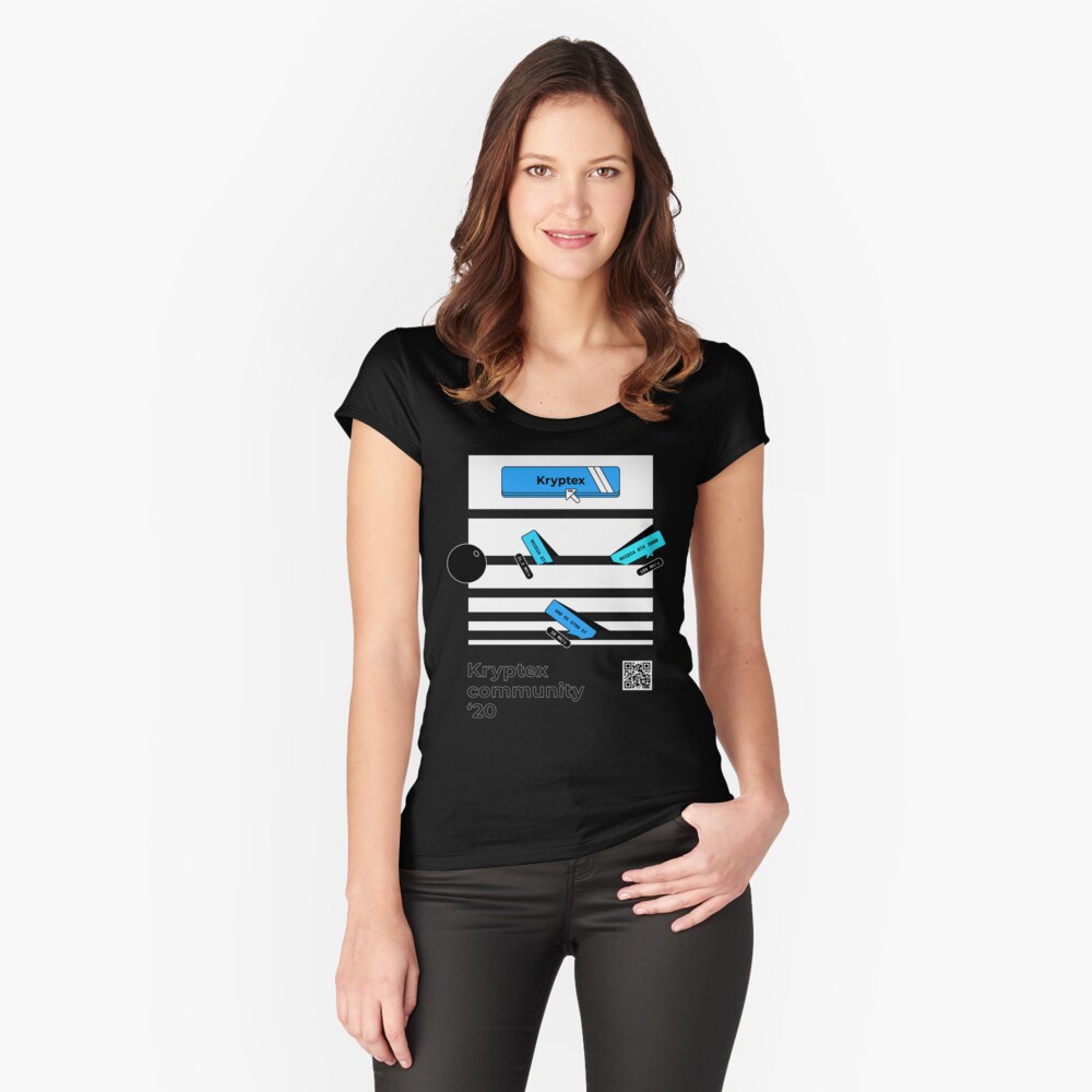 Item preview, Fitted Scoop T-Shirt designed and sold by Kryptex-mining.