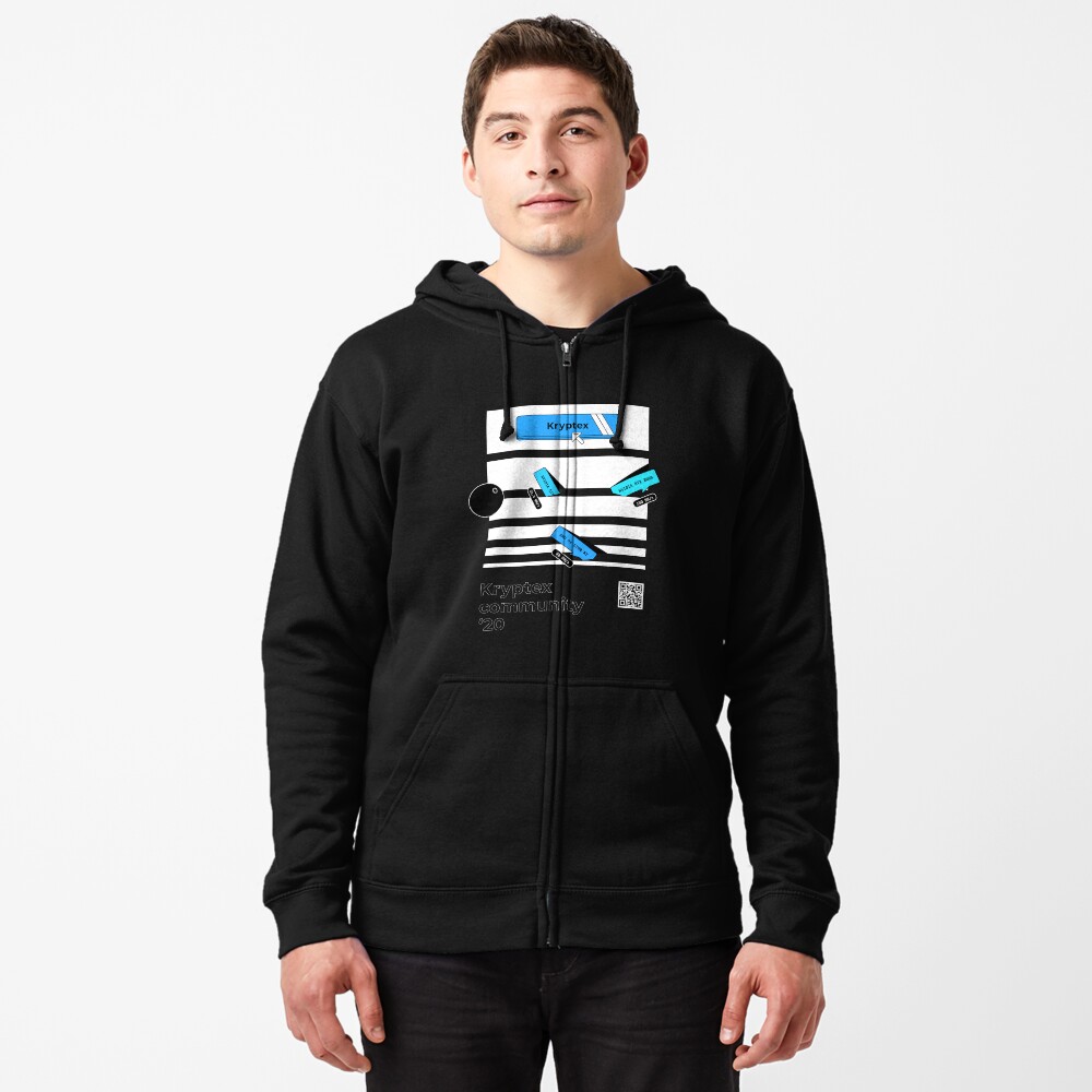 Item preview, Zipped Hoodie designed and sold by Kryptex-mining.