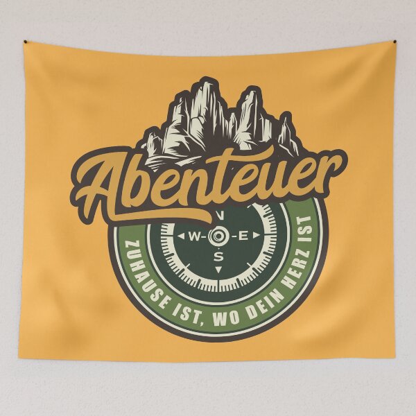 Item preview, Adventure | Home is where your heart is | German hiking designed and sold by Ainbowz-Artwork.