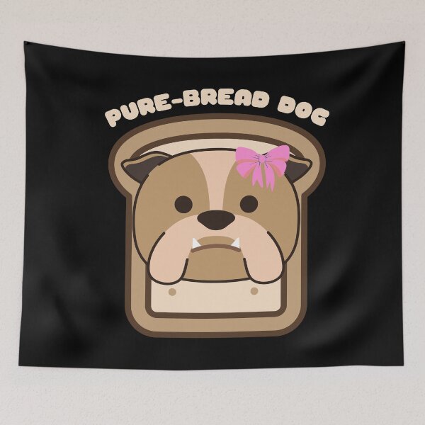 Item preview, Pure-Bread Purebred Dog Pun Funny Dog Owner and Dog Lover Gift Bulldog designed and sold by Nathalie Aynié.