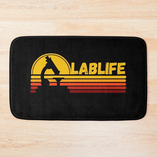 Item preview, YELLOW ORANGE HORIZONTAL STRIPES HALF CIRCLE SUNSET LABLIFE  Microbiology designed and sold by Hippiesole.